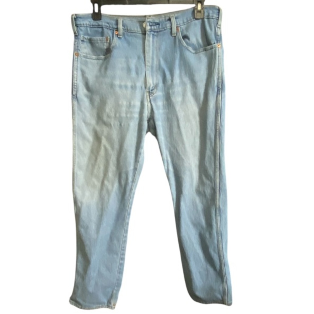Levi Strauss Jeans, Mens Size 36 x 32, Blue Casual 5 Pocket White Wash Y2K